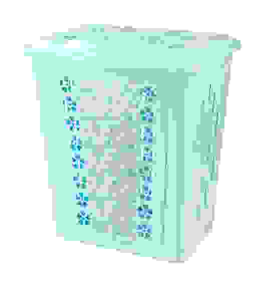 Корзина для белья &quot;Пирамида&quot; 60л (голубой)