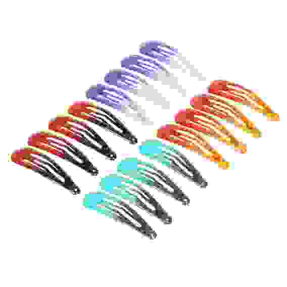 Набор заколок клик-клаков 4шт, сплав, пластик, 4,5см, 4 цвета