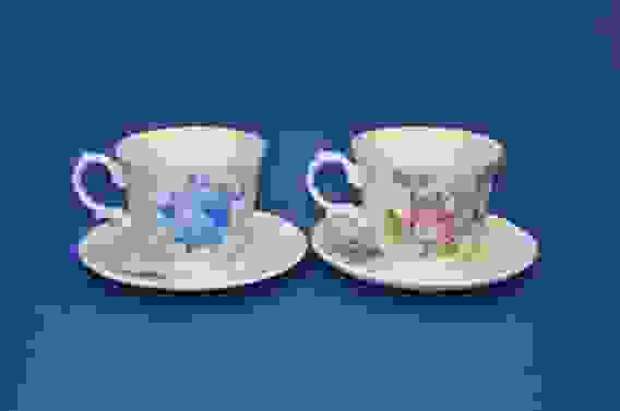 Чайная пара ф.арина (кантри роз -синие цветы)