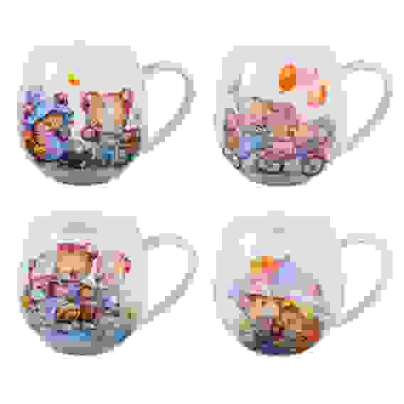 Кружка 420мл, костяной фарфор &quot;Мишкины сказки&quot;, 4 дизайна MILLIMI