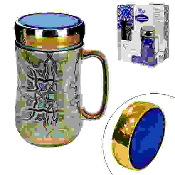 Кружка с крышкой МЕНТОЛ 500 мл цв.уп. 593108