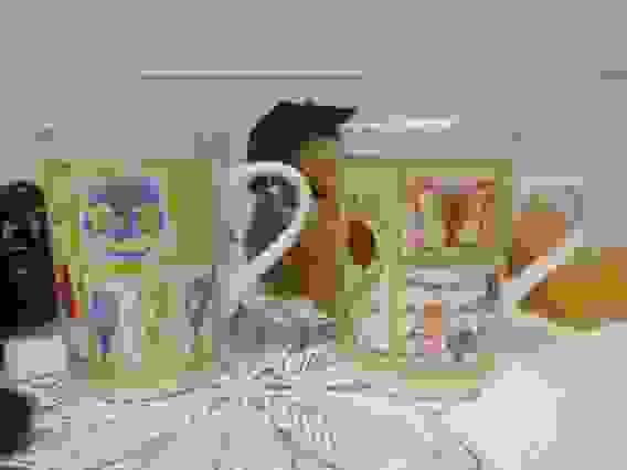 Кружка керам.с рис. (Цветы) 250 мл