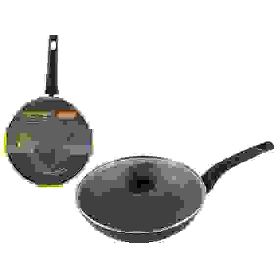 Сковорода из кованого алюминия с крышкой серия STELLA, диам 26 см