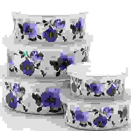 Набор мисок 5пр с/кр &quot;Фиалки&quot; МВ (х24)