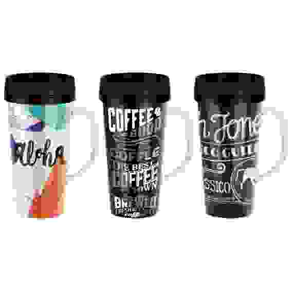 Термокружка в корп из PS, объем - 450 мл, внутри PP, серия BAMBINI, тм Mallony