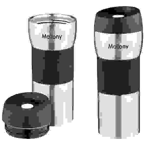 Термокружка из нерж стали, объем - 450 мл, сил вставка, нерж ст внутри, серия TURISTICA, тм Mallony