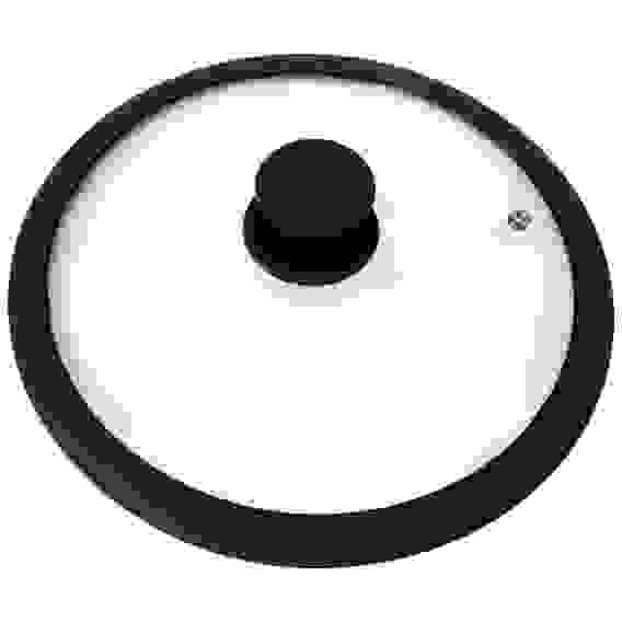 Крышка стеклянная с силиконовым ободком, серия CAPPELLO, 26 см диа, сил ручка, тм Mallony