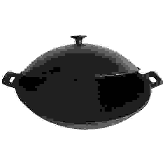 Сковорода ВОК чугунная W-31L, диам - 31 см, с металлической крышкой