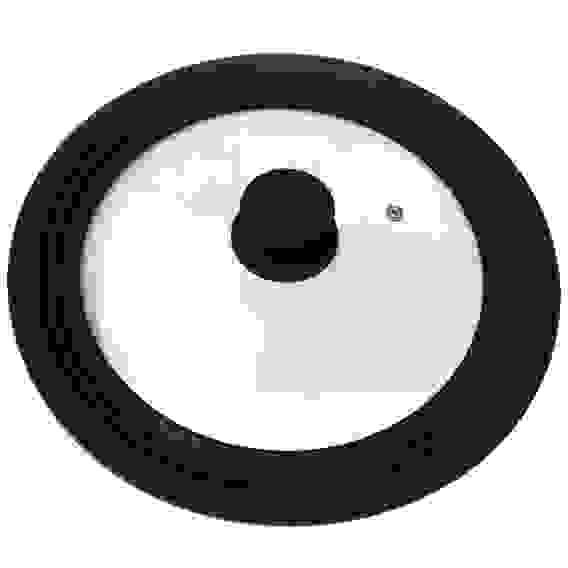 Крышка универсальная из закал стекла с сил ободком_мультиразмер: 24/26/28см, CAPPELLO,тм Mallony