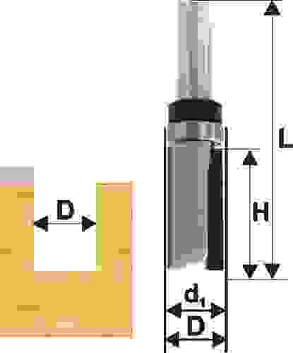 Фреза кромочная прямая Энкор 28064