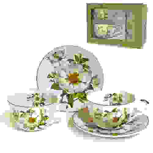 Набор чайный 4 пр. БЕЛЫЙ ШИПОВНИК 250 мл под.уп. 545781