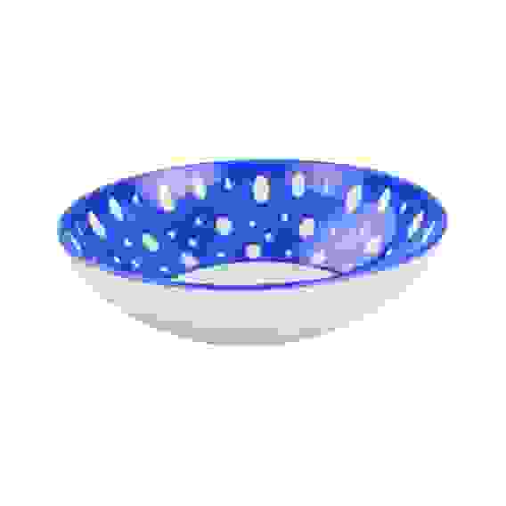 Тарелка &quot;Горошек&quot; 210мм (глубокая)(бело-синий)(уп.28)