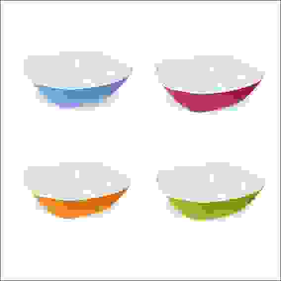 Салатник "Квадро" 2-х цв емк 270 мл 4 цв МТ76-46