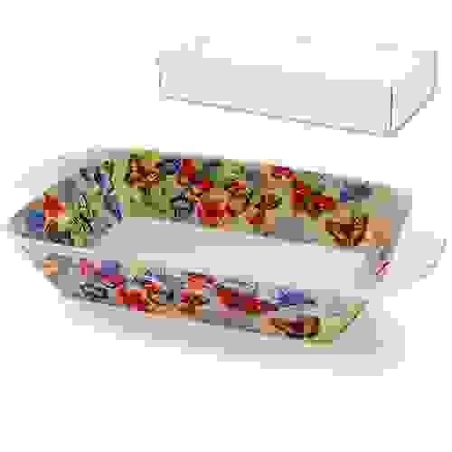 Салатник-шубница БАБОЧКИ И ВАСИЛЬКИ 30,5 см бел.уп. 545790