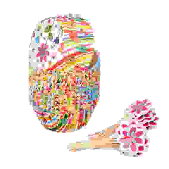 Набор для кексов Весенний (24формы d50мм h24мм, 24шпажки h70мм)