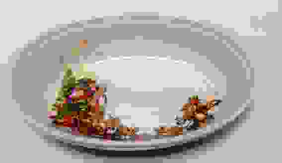 Лоток овальный Дед Мороз 1200 мл