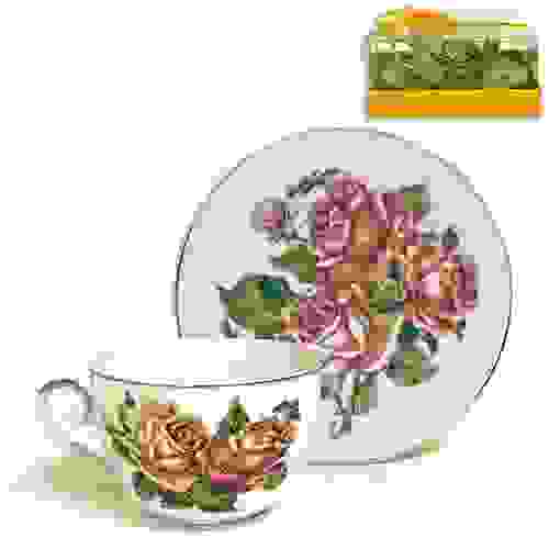 Набор чайный 2 пр. КОРАЛЛОВЫЕ РОЗЫ 250 мл под.уп.545778