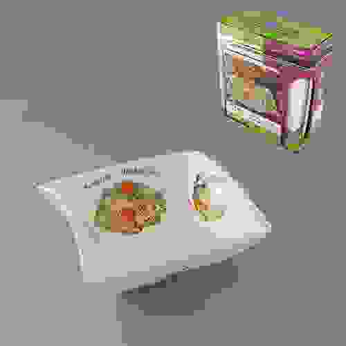 Салатник КАПУСТА ПРОВАНСАЛЬ 19,5*16*8,2 см цв.уп. 598015