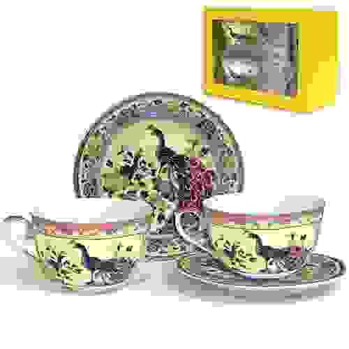 Набор чайный 4 пр. ПАВЛИН НА БЕЖЕВОМ 250 мл под.уп. 545777