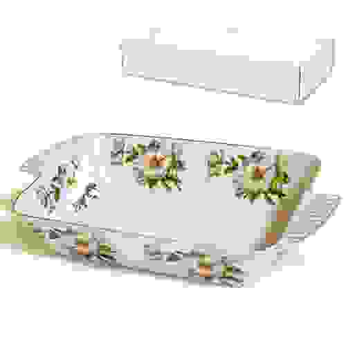 Салатник-шубница БЕЛЫЙ ШИПОВНИК 30,5 см бел.уп. 545795