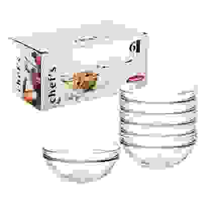 Набор 6-ти закалённых салатников (d=120 мм v=300 мл) 53543 TMP Chef's