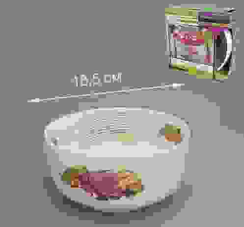 Салатник ГРАНАТОВЫЙ САЛАТ 18,5*18,5*9,2 см цв.уп. 598003