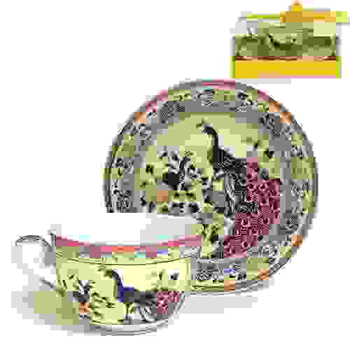 Набор чайный 2 пр. ПАВЛИН НА БЕЖЕВОМ 250 мл под.уп. 545776