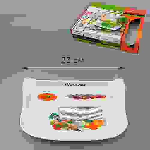 Блюдо для шашлыка МИКС-ШАШЛЫК 24,5*20*4 см цв.уп. 598081