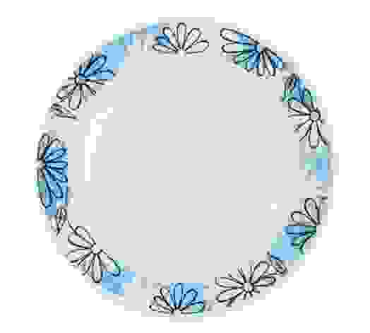 тарелка мелк 200 мм 056/7 (Синяя ромашка)