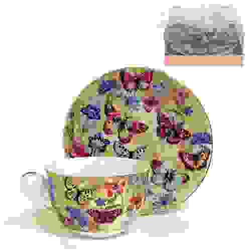 Набор чайный 2 пр. БАБОЧКИ И ВАСИЛЬКИ 250 мл под.уп. 545770