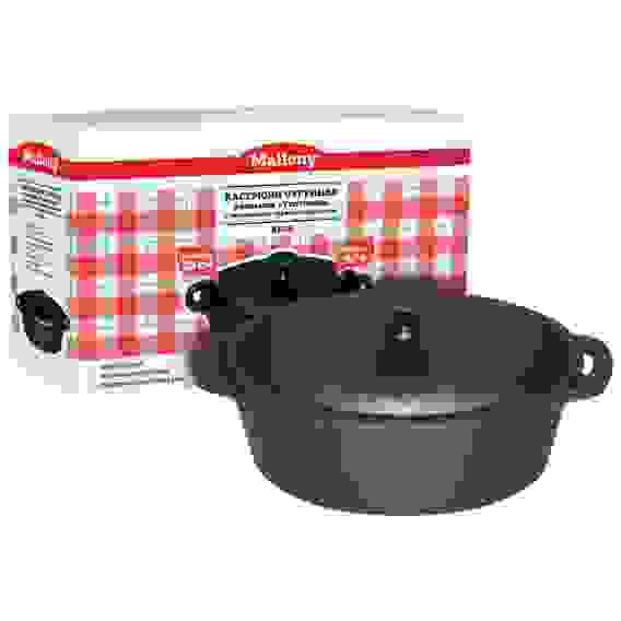 Кастрюля чугунная овальная KВ28 &quot;Утятница&quot;, р-р 28 см, 4,5 л, с масляным термопокрытием