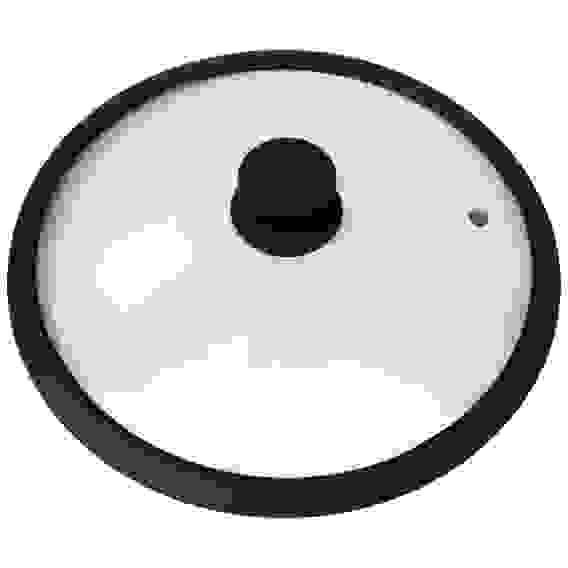 Крышка стеклянная с силиконовым ободком, серия CAPPELLO, 28 см диа, сил ручка, тм Mallony