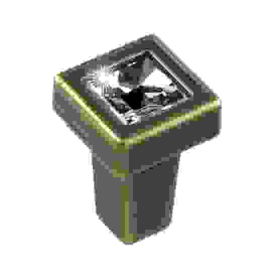 Ручка-кнопка FB-018 000 бронза полиров./кристалы TS