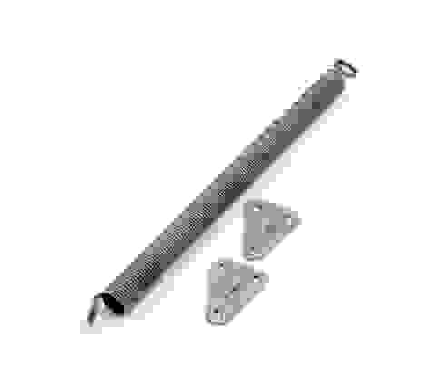 Пружина дверная ВЕГА d24 - 270 х 2,2 мм (матовый титан) с креплением