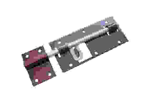 Засов гаражный с проушиной 300 мм медь антик