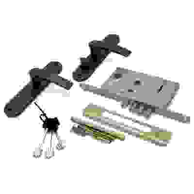 Замок врезной ПРОСАМ 88010-ЗВ9-8 3/13Правый РФ-09 (мед.антик) (для дверей Бульдорз)