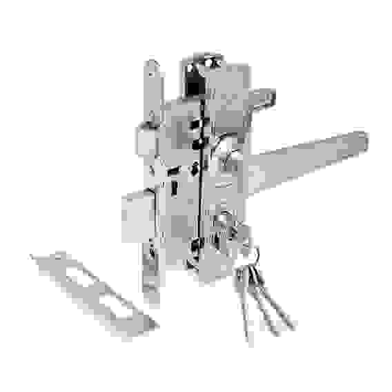 Замок врезной Зенит ЗВ4-3.01 (гальв. никель) аналог ДААЗ