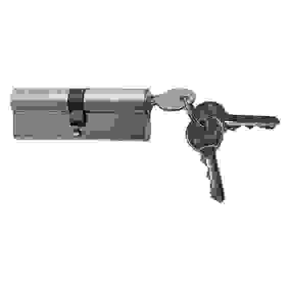 Цил. мех. алюминиевый ключ-ключ ЦМ 90(45/45)-3K CP (хром) TRODOS