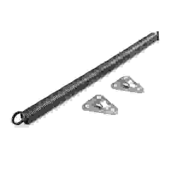 Пружина дверная ВЕГА d19 - 300 х 2,2 мм (матовый титан) с креплением