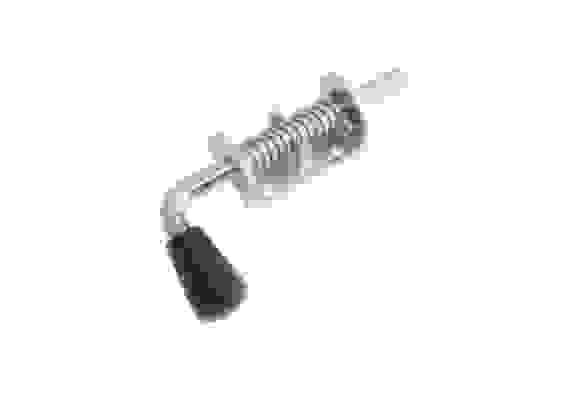 Засов пружинный (75) 160 мм черный