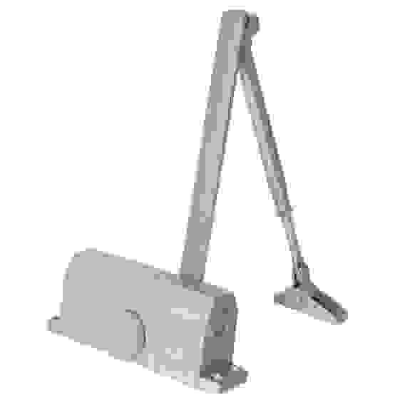 Доводчик дверной (TD-60) с фиксацией 90° серебро