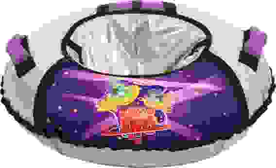 Тюбинг ТБ1КР-70 с рисунком Пришельцы (баклаж/серебро ТБ1КР-70/П2)