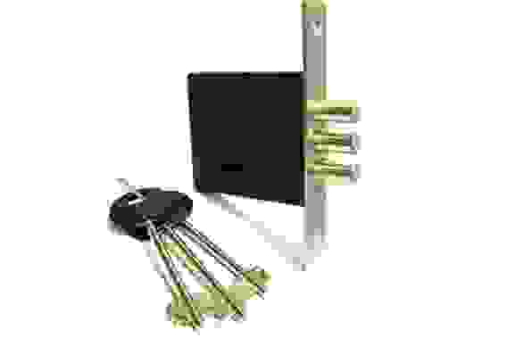 Замок врезной МЕТТЭМ ЗВ8 852.0.0 НОРМА (3кл) без тяг, декор накладка