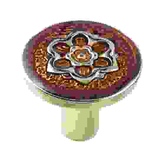 Ручка-кнопка FB-019 000 золото/эмаль бруно Т475 TS