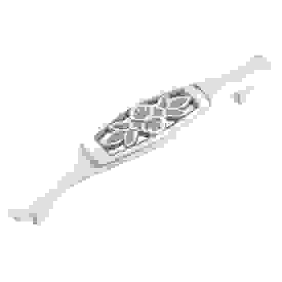 Ручка-скоба FS-129 128 серебро прованс/9003 белый матовый