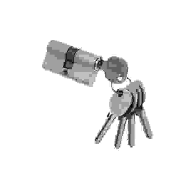 Цил. мех. простой ключ-ключ N60mm DAMX SN (Матовый никель)