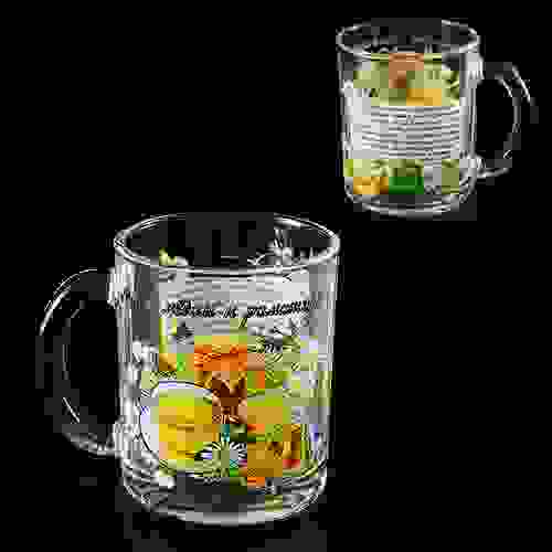 Кружка для чая 320 мл. Чайная \"Чай с медом и ромашкой\" 103-001