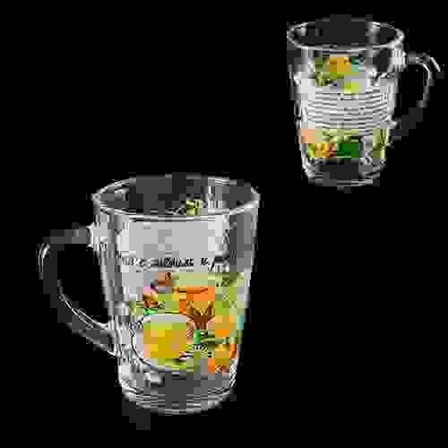 Кружка для чая 300 мл. Каппучино \" Чай с медом и ромашкой\" 103-007