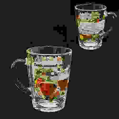 Кружка для чая 300 мл. Каппучино "Витаминный ягодный чай" 103-012