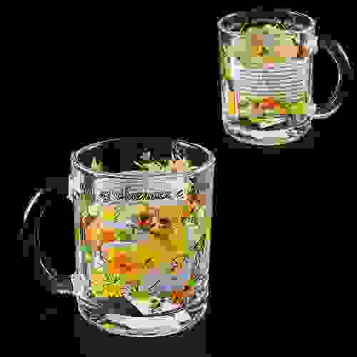 Кружка для чая 320 мл. Чайная &quot;Чай из облепихи с медом&quot; 103-003